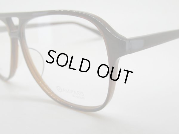 画像3: 再入荷　AMIPARIS　AS-163　56口　大きめ　薄型1.6レンズ付　フレームのみ￥13,500〜 (3)