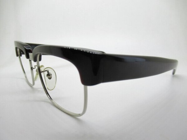 画像2: NO.8800　太め　ブロー　ヴィンテージ　52口　薄型1.6レンズ付　フレームのみ￥13,500 (2)