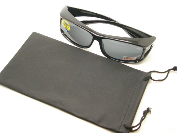 画像4: ２色あり　大きめ　カバーグラス　オーバーグラス・花粉防止　偏光レンズ　 (4)