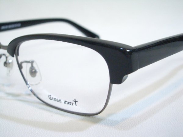 画像3: 2色あり　Ｃｒｏｓｓ　Ｏｖｅｒ✚　☠　ブランドフレーム (3)