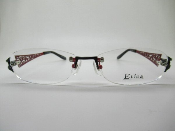 画像3: Etica　透かし模様　薄型1.6レンズ付　縁なしツーポイント　54口 (3)
