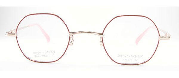 画像4: NEW　YORKER　NY6249　42口　日本製　薄型1.6レンズ付　フレームのみ￥15,750　多角形　ヘキサゴン（六角形） (4)