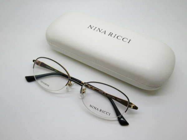 画像1: NINA RICCI　ニナリッチ　50口　日本製　薄型1.6レンズ付　フレームのみ￥25,200 (1)