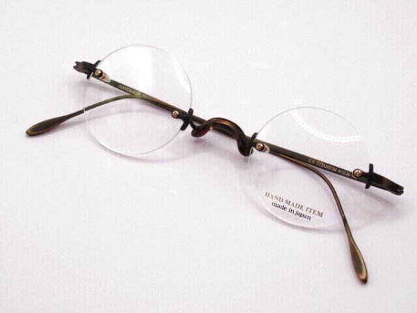 画像4: ＮＯＶＡ　3037　丸型　一山　縁なしツーポイント　金手　薄型1.6レンズ付 (4)