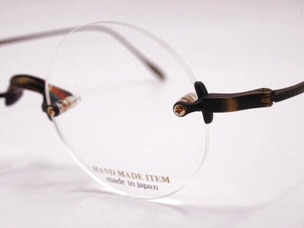 画像3: ＮＯＶＡ　3037　丸型　一山　縁なしツーポイント　金手　薄型1.6レンズ付 (3)