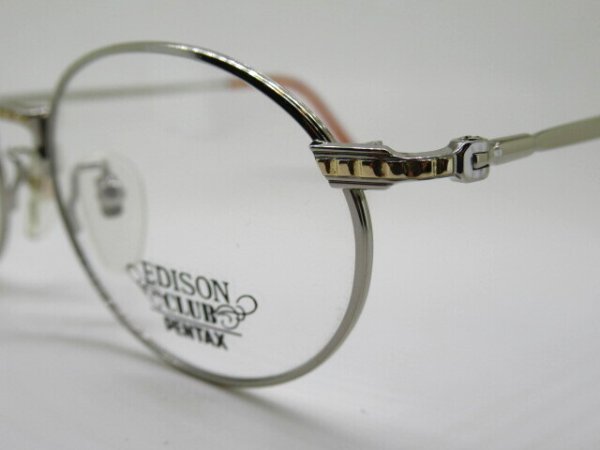 画像3: PENTAX　EDISON　CLUB　3096　51口　NT超弾性フレーム　薄型1.6レンズ付　ヴィンテージ　日本製　フレームのみ￥13,500 (3)