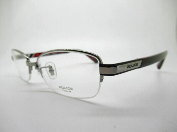 画像2: POLICE　VPLC95J　0568　チタン使用　53口　薄型1.6レンズ付　フレームのみ￥11,970 (2)