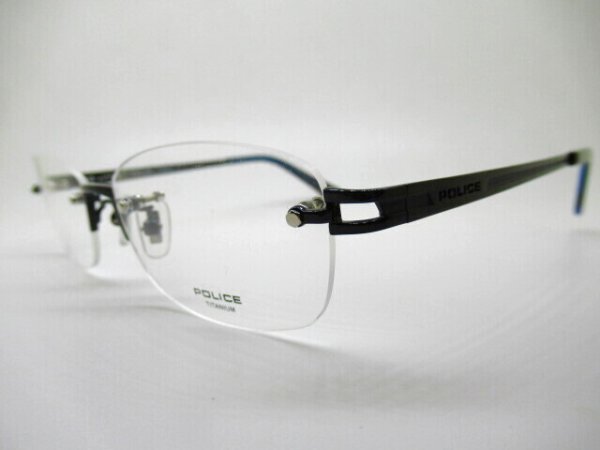 画像2: POLICE　VPL943J　0530　54口　薄型1.6レンズ付　フレームのみ￥12,600　専用ケース付 (2)