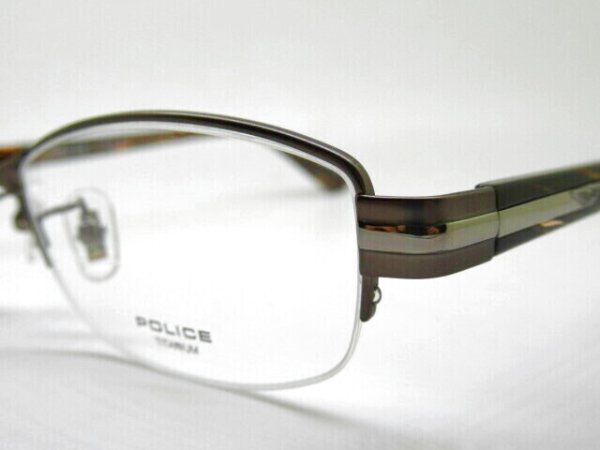 画像3: POLICE　VPLM42J　チタン使用　52口　薄型1.6レンズ付　専用ケース付　フレームのみ￥13,230 (3)