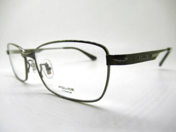 画像2: POLICE　VPLM43J　チタン使用　55口　薄型1.6レンズ付　専用ケース付　フレームのみ￥13,230 (2)