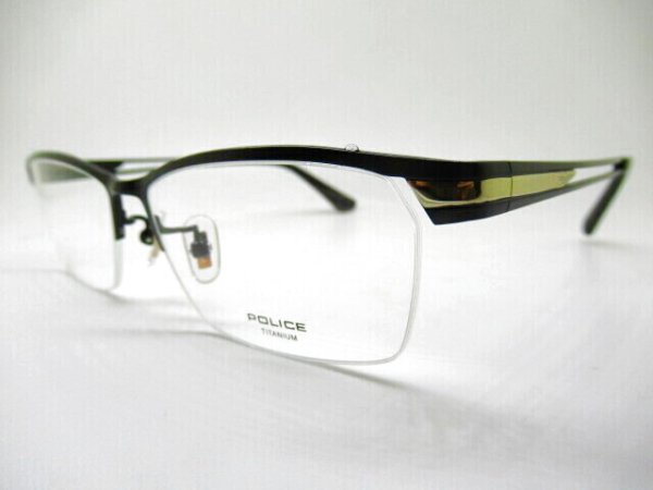 画像2: POLICE　VPLM45J　チタン使用　55口　薄型1.6レンズ付　専用ケース付　フレームのみ￥13,230 (2)