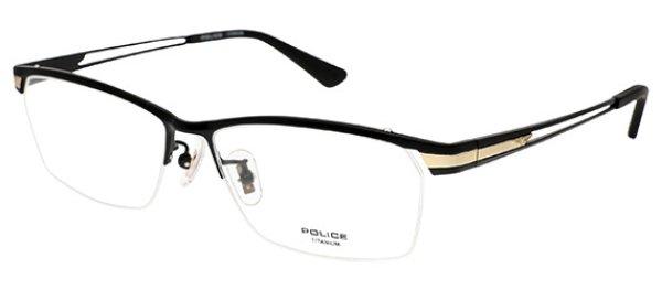 画像4: POLICE　VPLM45J　チタン使用　55口　薄型1.6レンズ付　専用ケース付　フレームのみ￥13,230 (4)