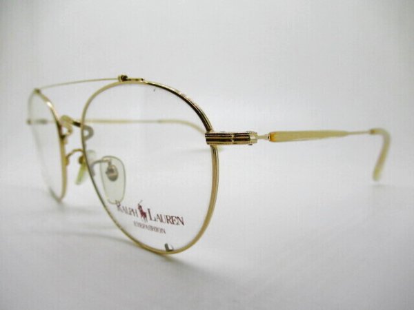 画像2: Polo　RALPH　LAUREN　653　52口　ツーブリッジ　ナス型　ヴィンテージ　薄型1.6レンズ付　フレームのみ￥15,120 (2)