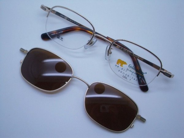 画像5: Ｇｏｌｄｅｎ　Ｂｅａｒ　マグネット式サングラス　偏光レンズ付　50口 (5)