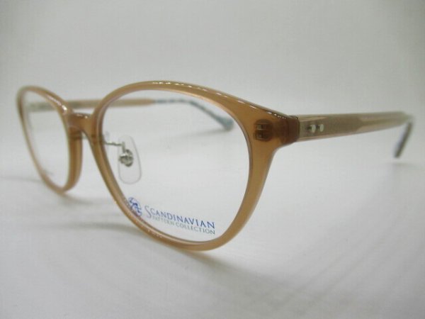 画像2: SCANDINAVIAN　花柄　SPCF-107　51口　薄型1.6レンズ付¥15,000　フレームのみ¥13,500 (2)