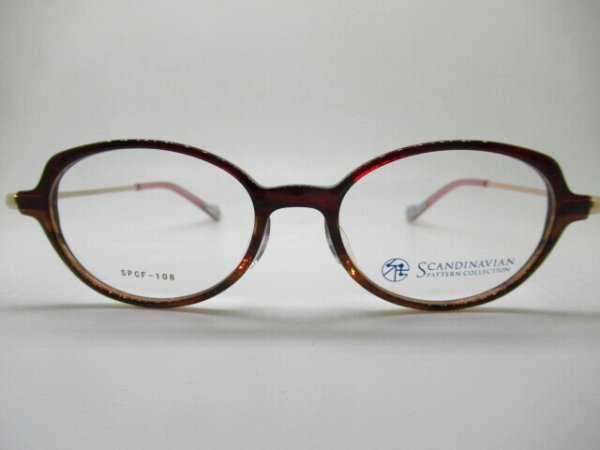 画像2: SCANDINAVIAN　SPCF-108　49口　薄型1.6レンズ付¥15,000　フレームのみ¥13,500 (2)