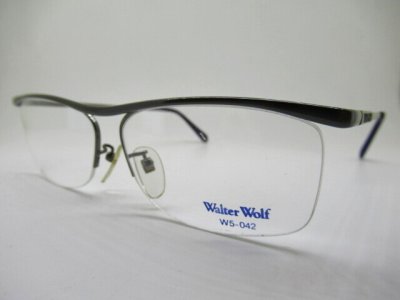 画像1: Walter Wolf　W5-042　大きめ　60口　薄型1.6レンズ付　カールトン風　ヴィンテージ