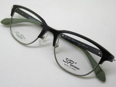 画像2: 2色あり　special　eyes　SPP-2003　52口　日本製　軽量フレーム　薄型1.6レンズ付　超高機能樹脂使用　