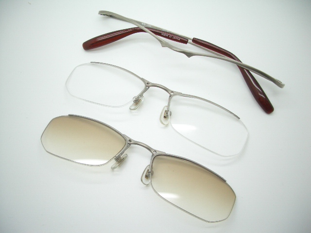 NO-102 差し込み式特殊メガネ 薄型1.6レンズ付 チタン使用 国産 52口18-140 ￥18,500〜
